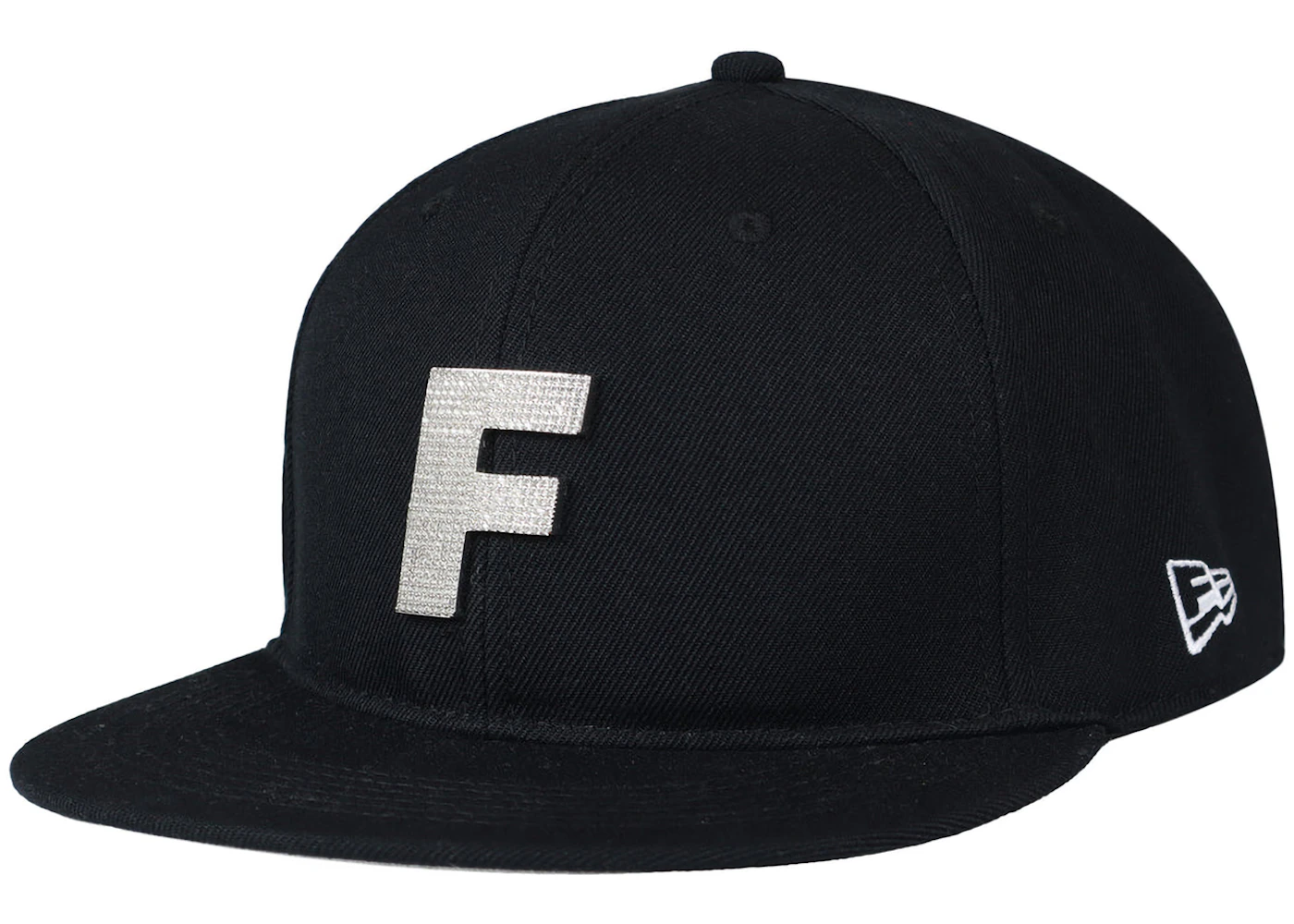 FTP Bling F Logo Fitted Hat Black Men's SS24 US