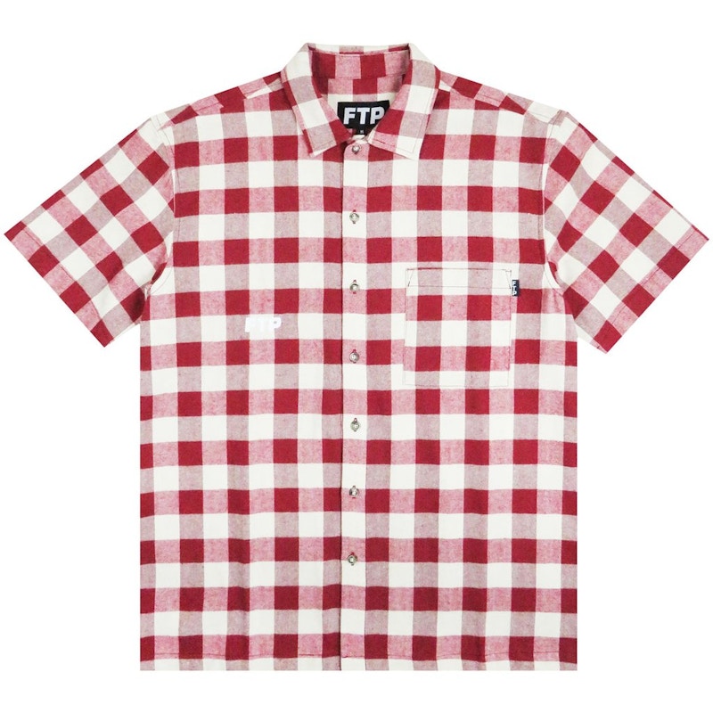 FTP Buffalo Plaid Button Up Red