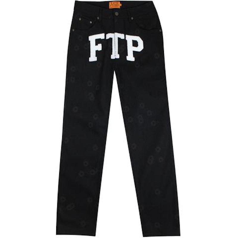 FTP Bullet Hole Denim Pant Black