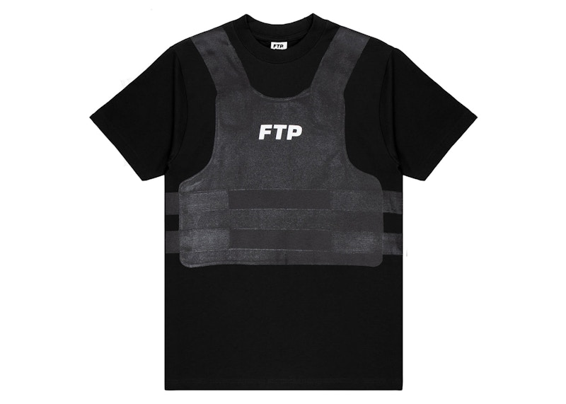 Pre-owned Ftp Men's Bulletproof Vest Tee Shirt In Black