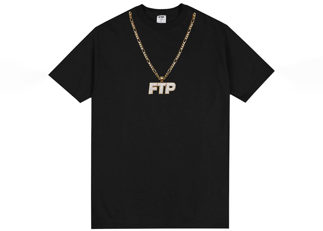 Pre-owned Ftp Chain Tee Black