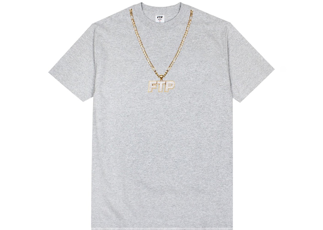 Pre-owned Ftp Chain Tee Heather Gray