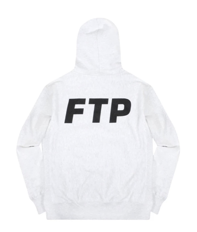 reverse weave hoodie white