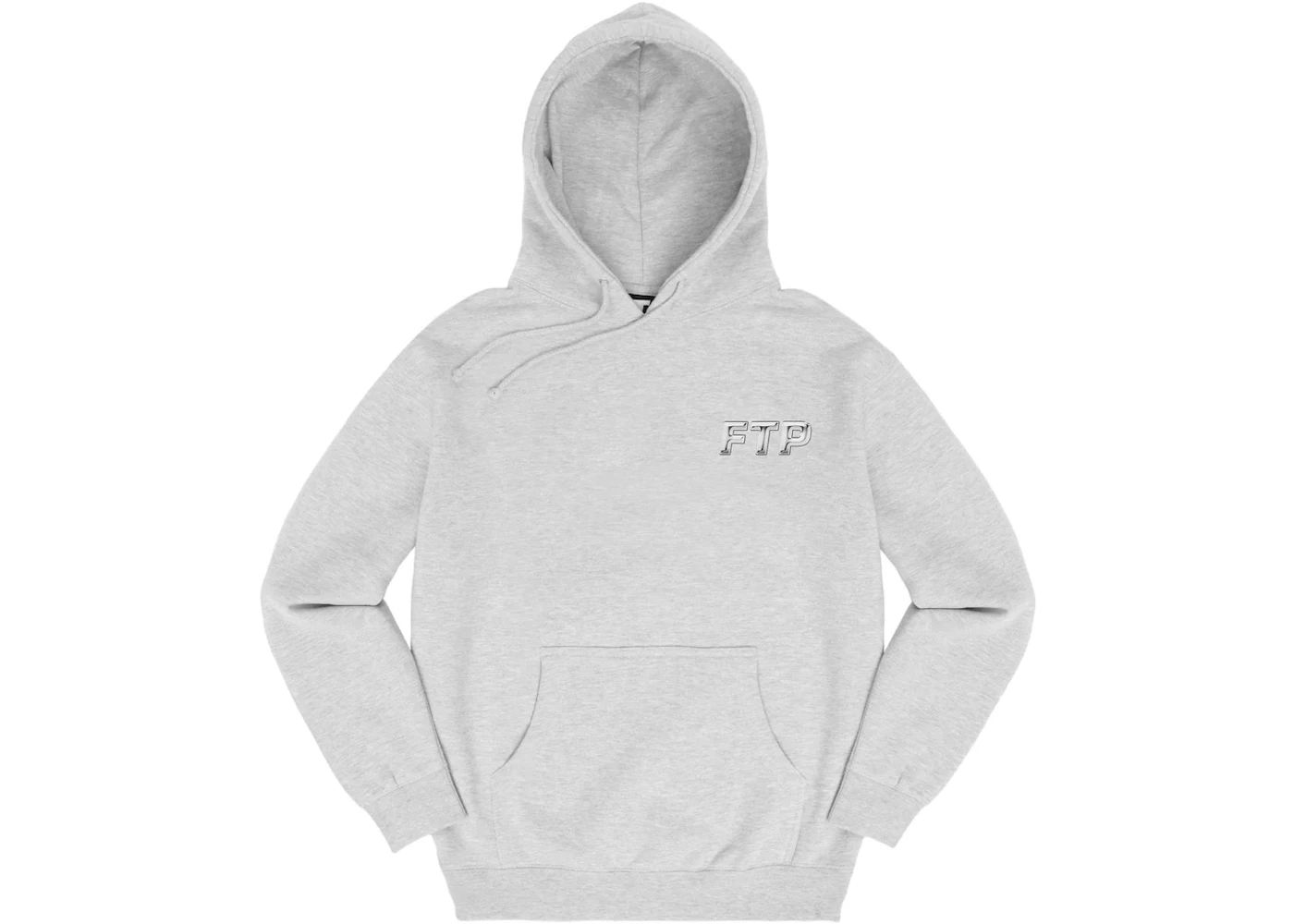 FTP Chrome Logo Pullover Heather Grey Men's - SS23 - US
