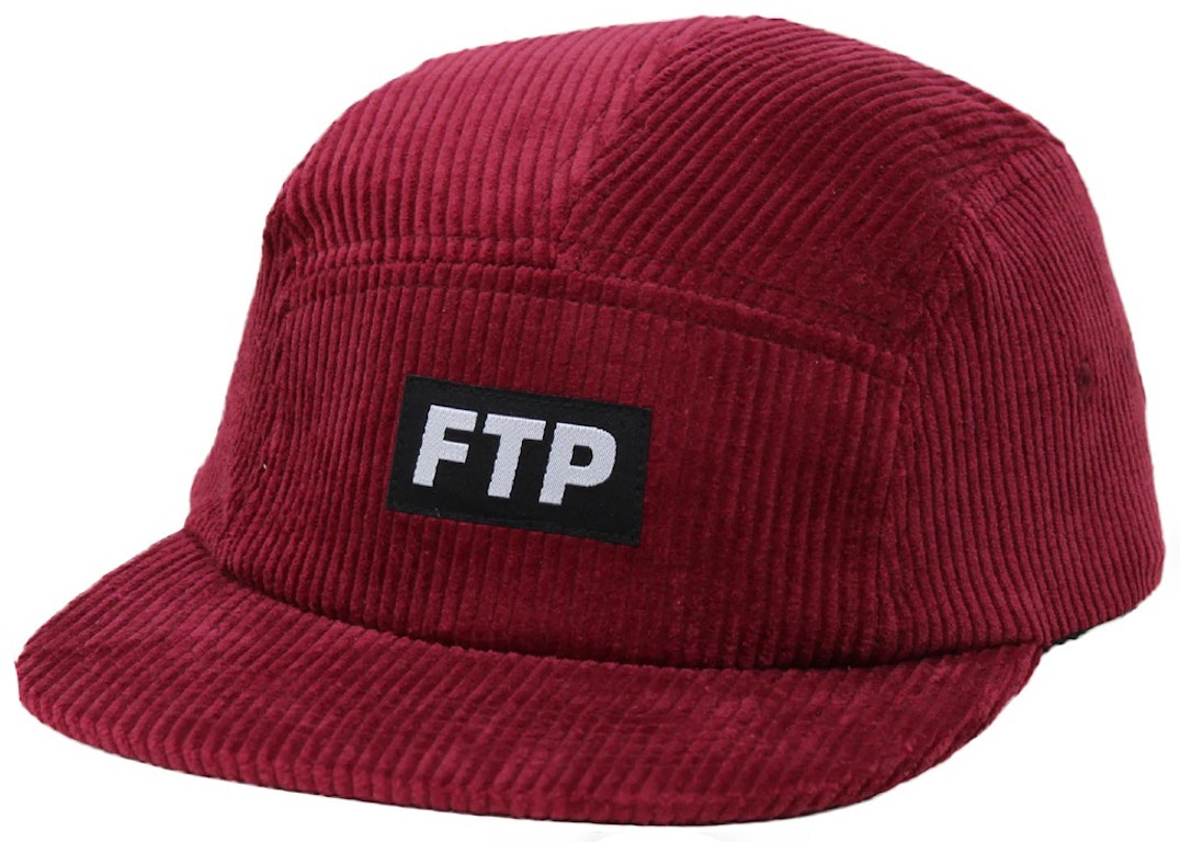 Pre-owned Ftp Corduroy Camp Hat Burgundy