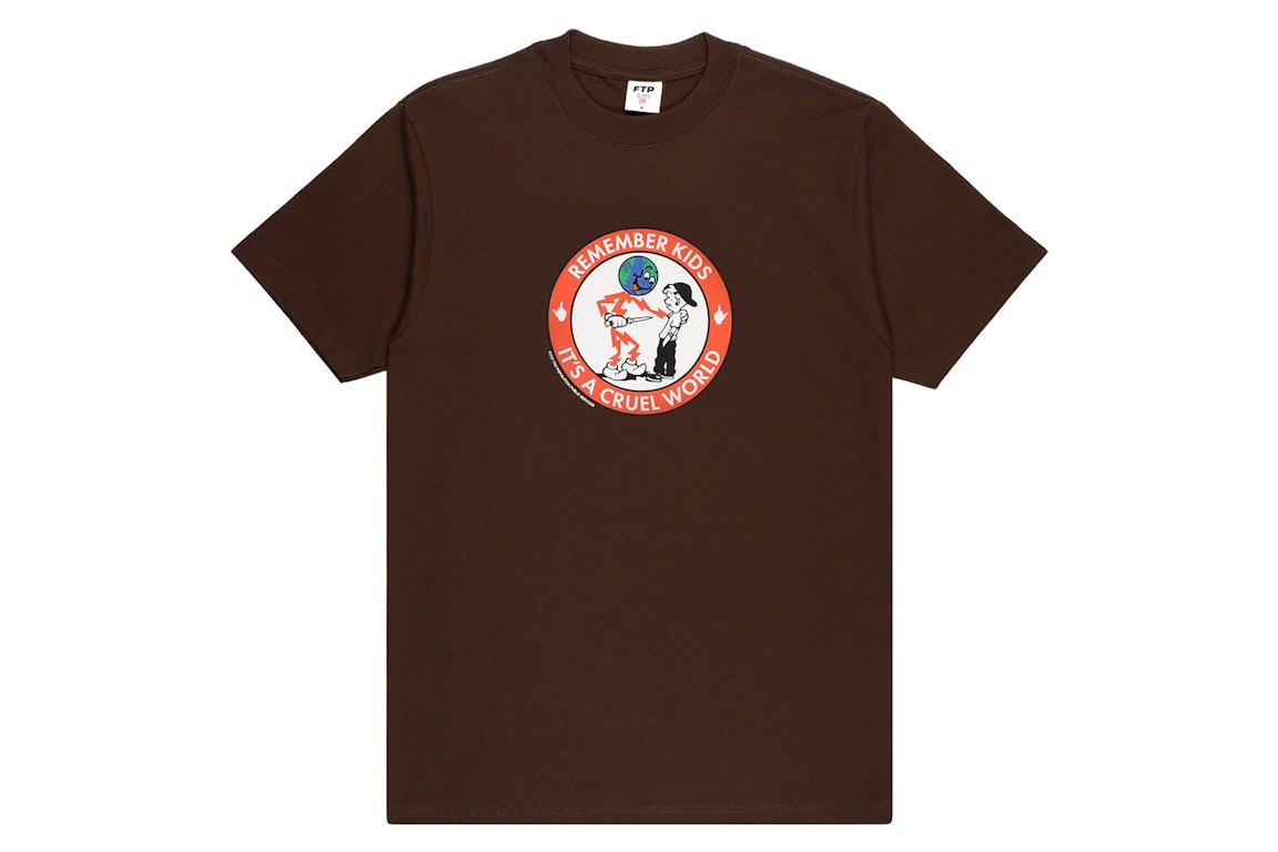 Pre-owned Ftp Cruel World Tee Brown