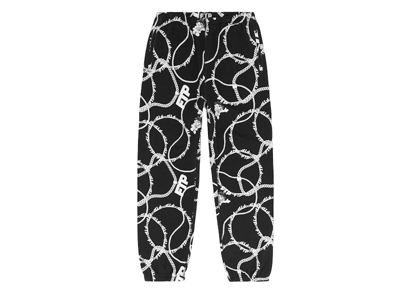 FTP Diamond Chain Sweatpant Black