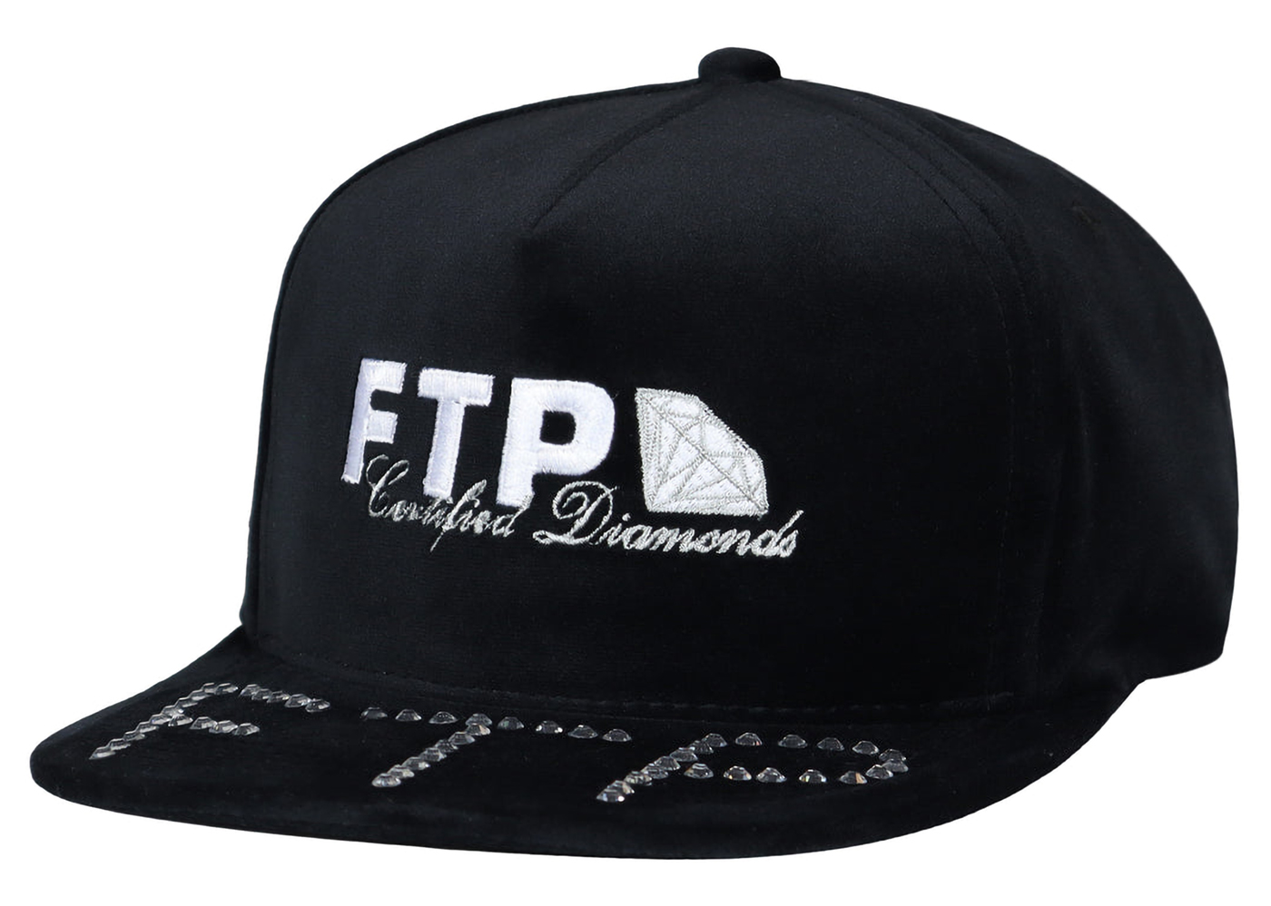 FTP Facemask Cross Logo Hat Black