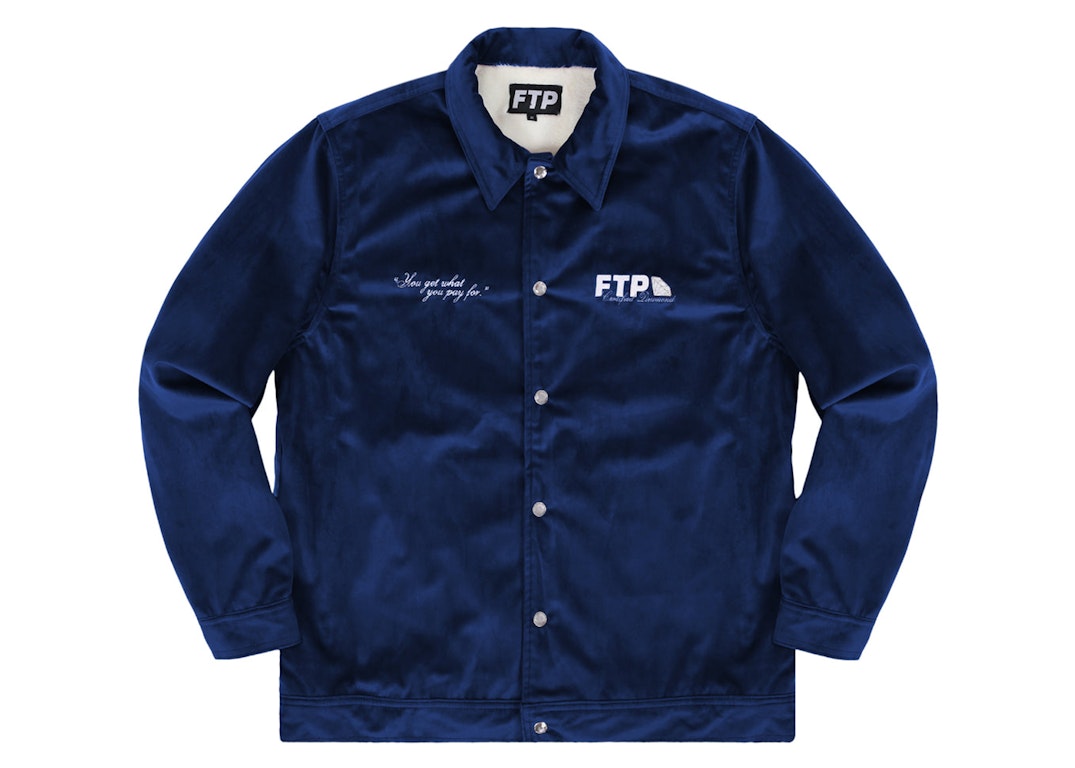 Pre-owned Ftp Diamond Dealer Coaches Jacket Royal