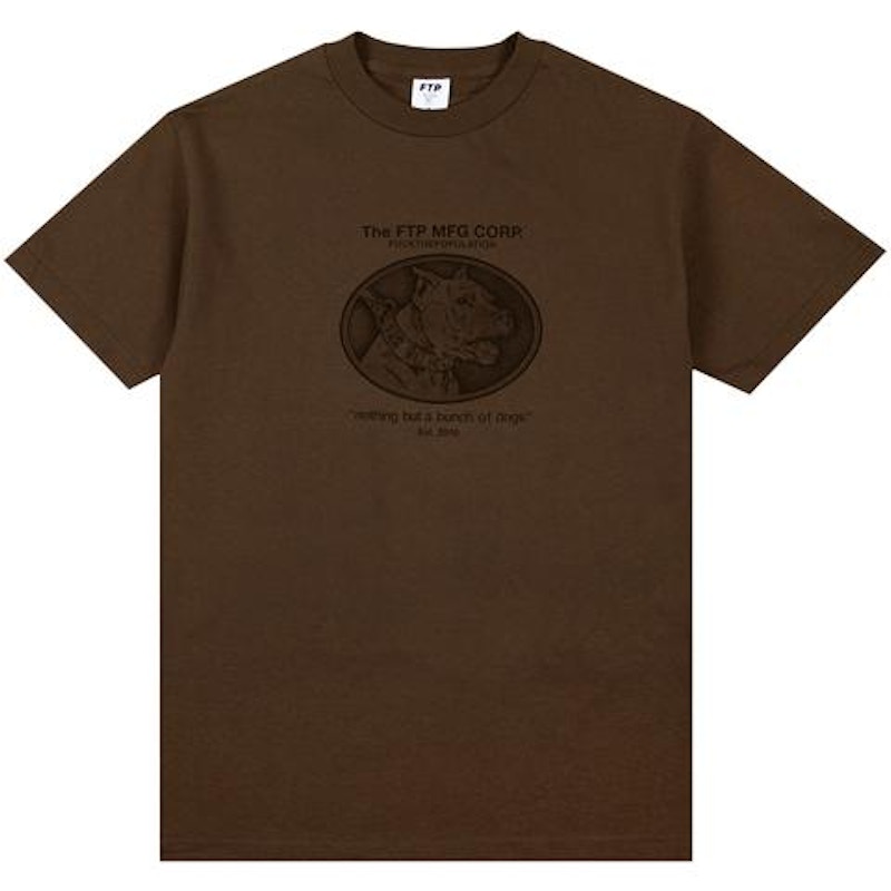 FTP Dogs Tee Brown