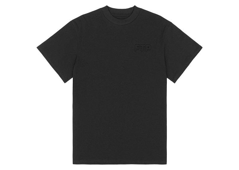 FTP Embossed Logo Tee Black Men's - FW24 - US