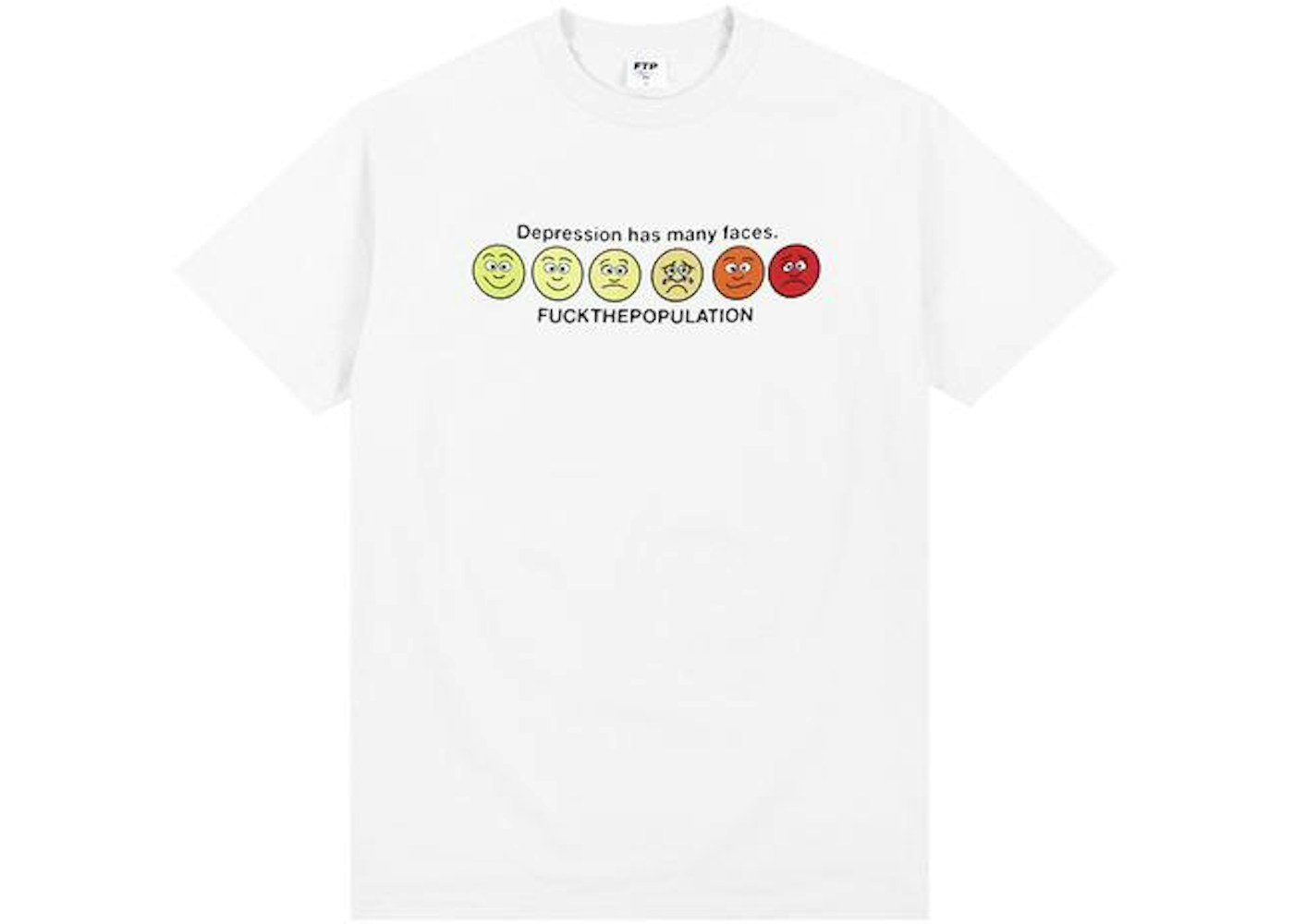 Ftp Faces Tee White Fw19 Ftp Faces Tee White Fw19