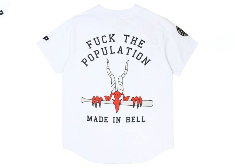 FTP Fuck Baseball Jersey White
