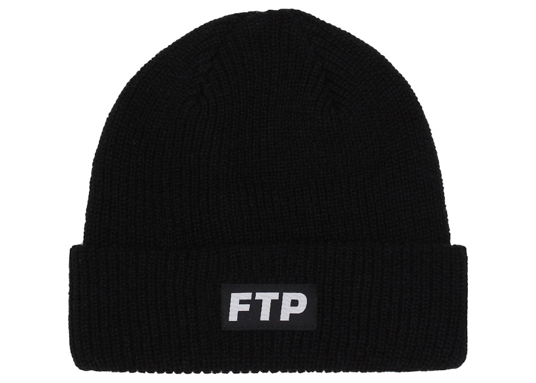 Pre-owned Ftp Glow In The Dark Logo Beanie Black