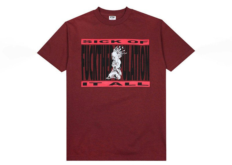 FTP Headshot Tee Burgundy