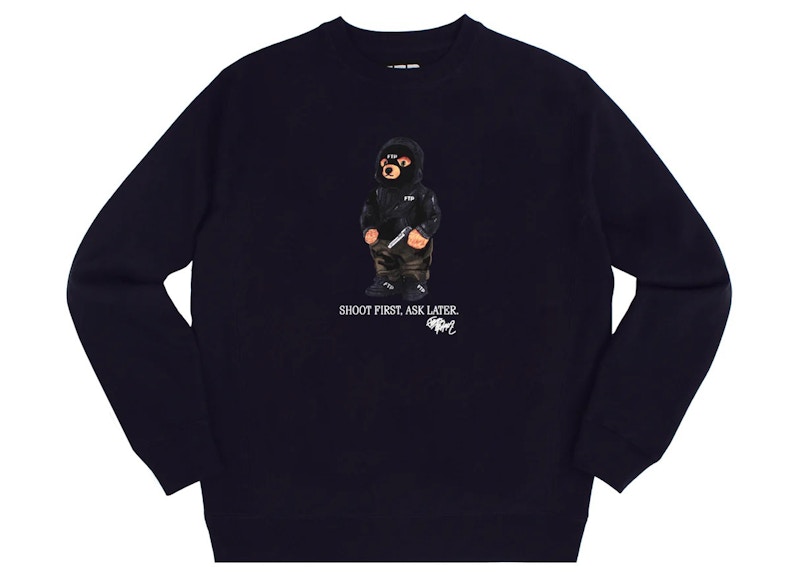 Palm Angels Kill The Bear Crewneck Sweatshirt Black/Brown Men's - US