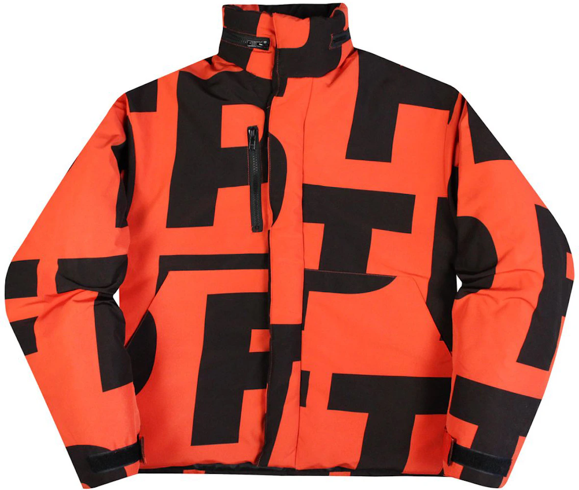 FTP Jumbo Puffer Jacket Orange - FW18 男士- TW