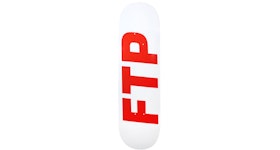 FTP Logo Skateboard Deck White