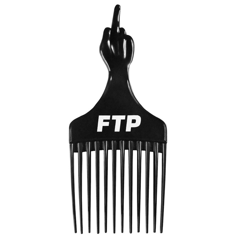 FTP Logo Hair Pick Black