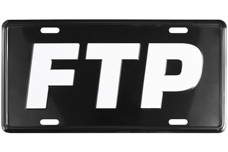 FTP Logo License Plate Black - FW20 - FR