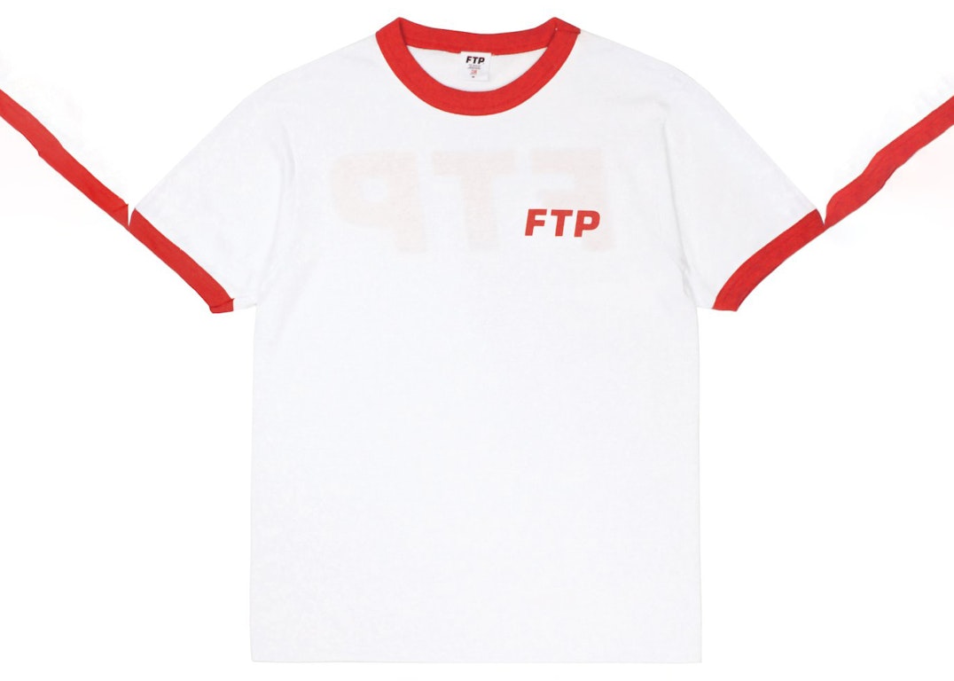 Pre-owned Ftp Logo Ringer Tee Red