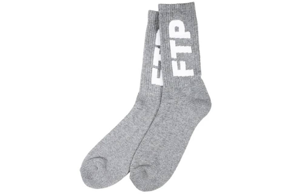 FTP Logo Sock Heather Gray