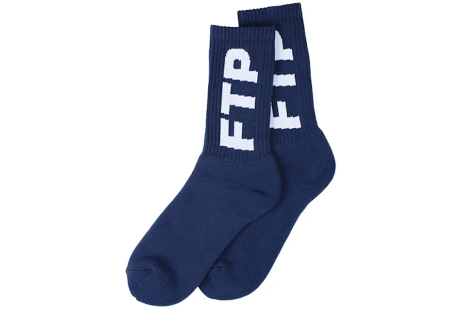 FTP Logo Socks Navy