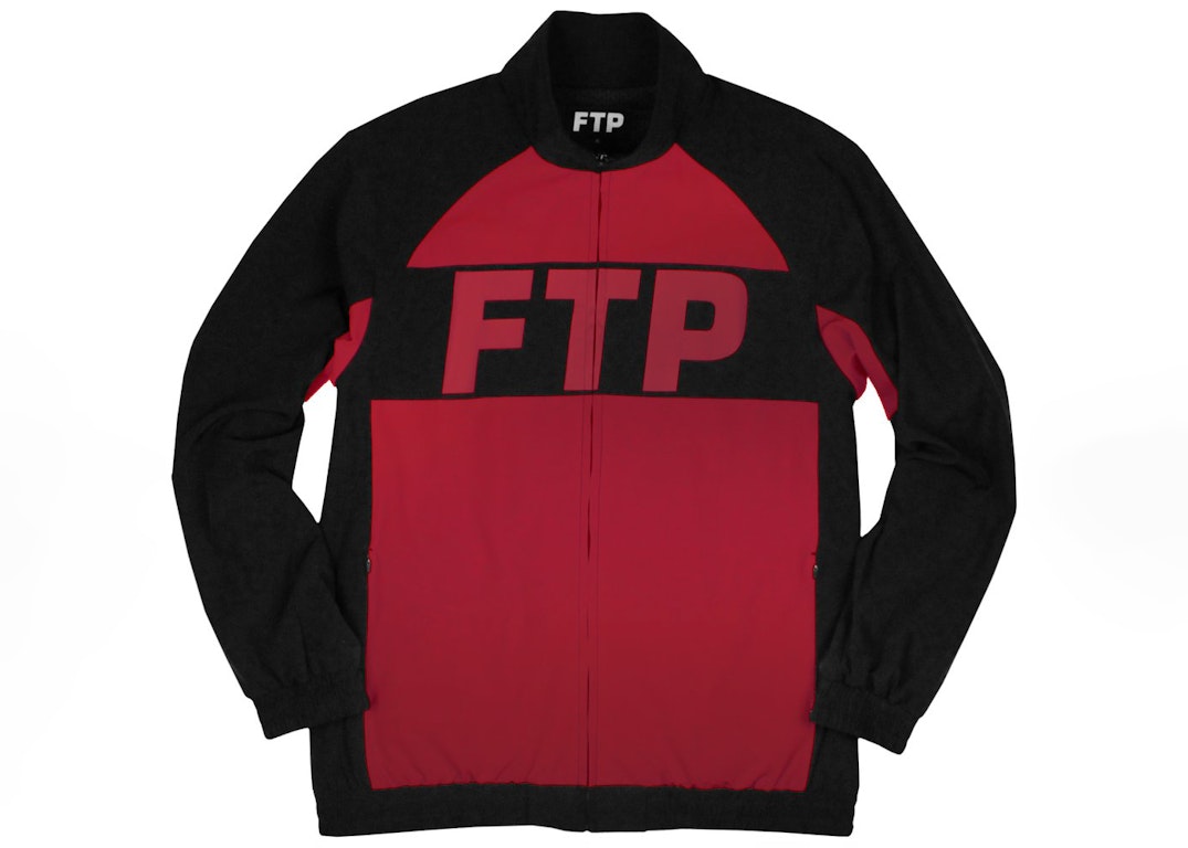Pre-owned Ftp Logo Track Jacket Burgundy