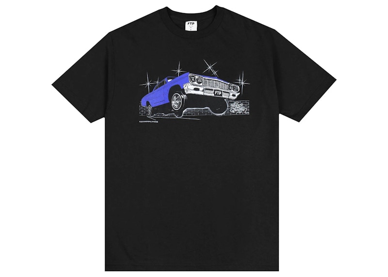 Pre-owned Ftp Men's Lowrider Tee Shirt In Black