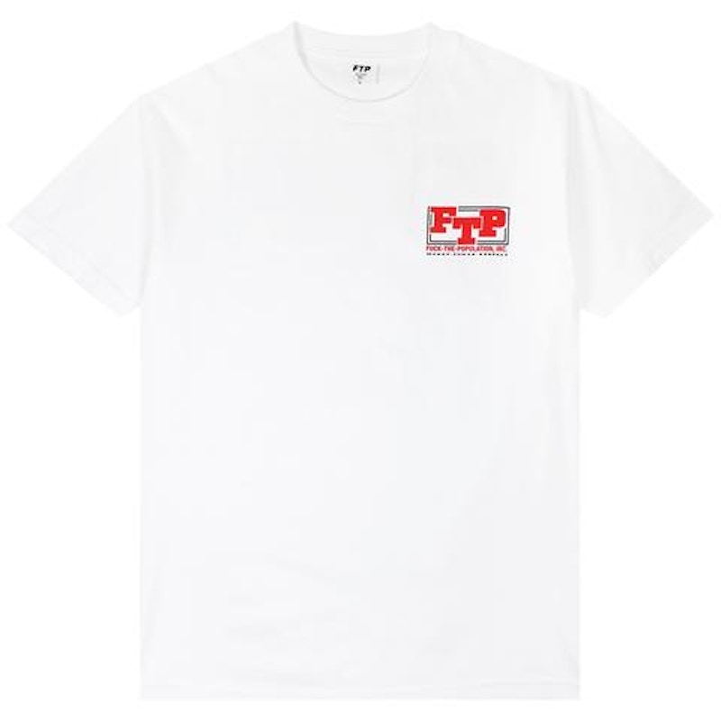 Tシャツ・カットソー FTP M.P.R Tee WHITE ORANGE BLACK AW FW 19 2019 FTP M.P.R Tee White Men's - FW19 - US