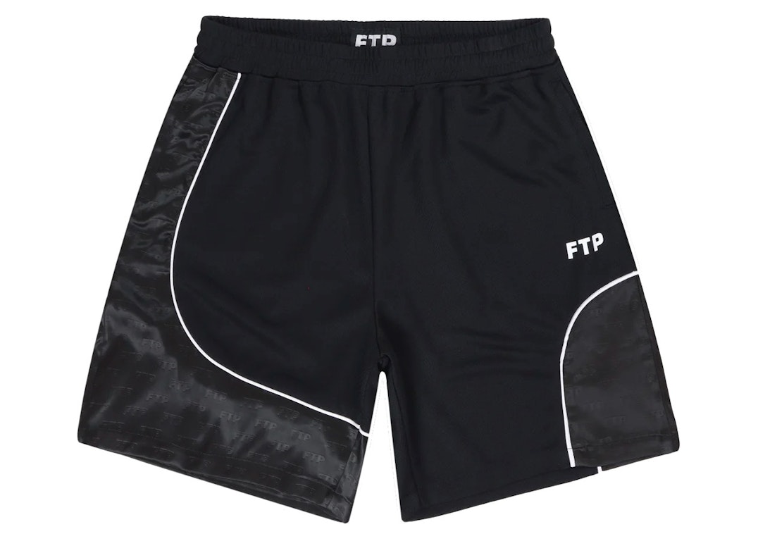 Pre-owned Ftp Mesh Piping Short Black