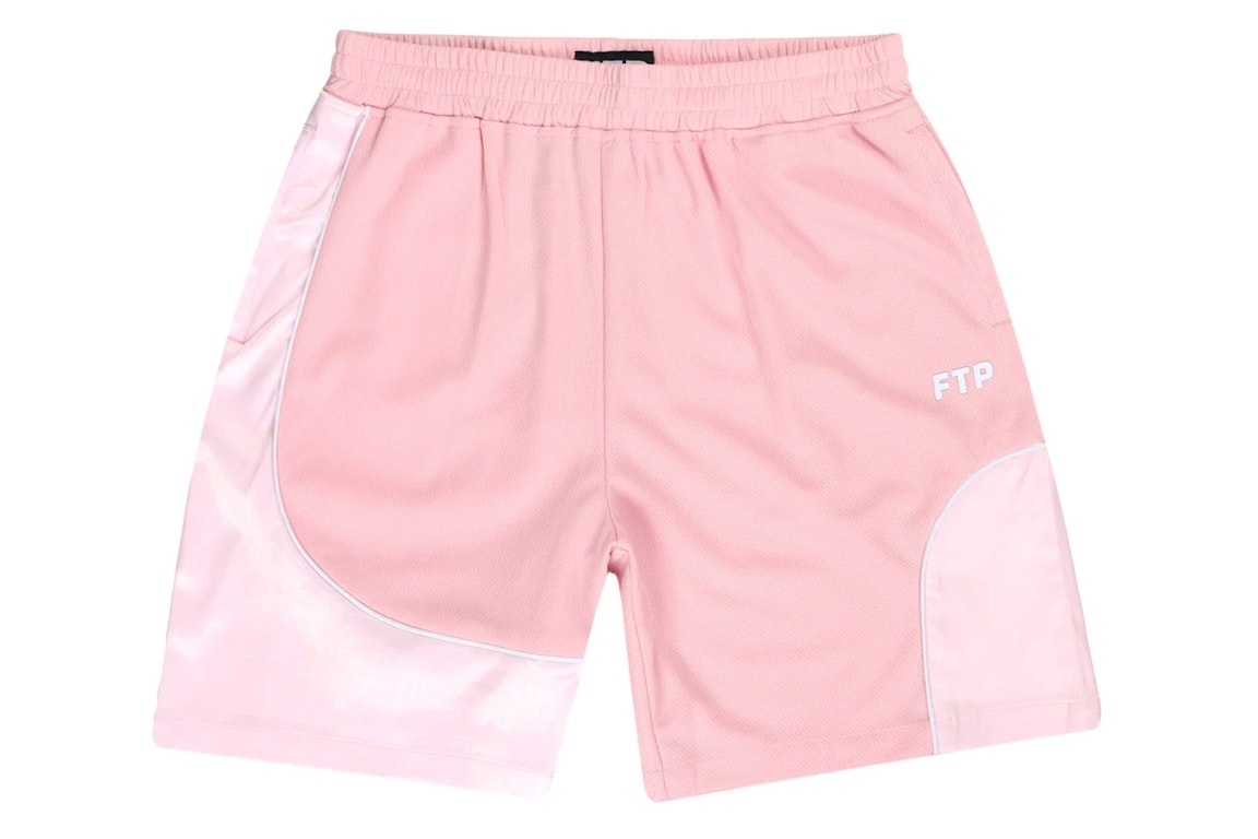 Pre-owned Ftp Mesh Piping Short Pink