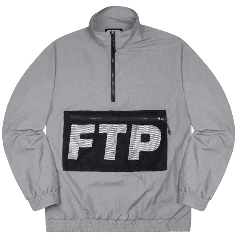 FTP Mesh Pocket Half Zip Gray
