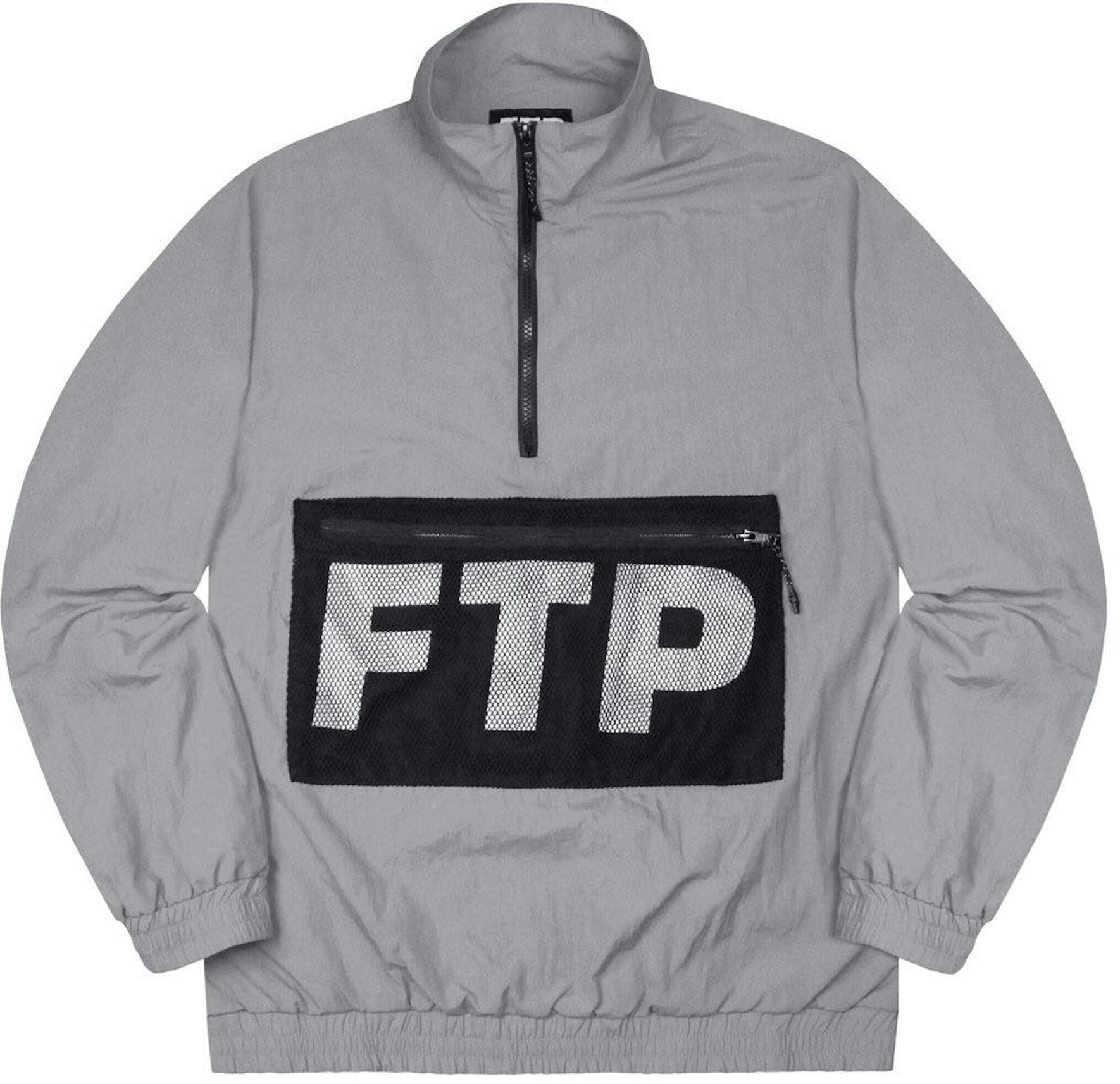 FTP Mesh Pocket Half Zip Gray - SS19 男士- TW