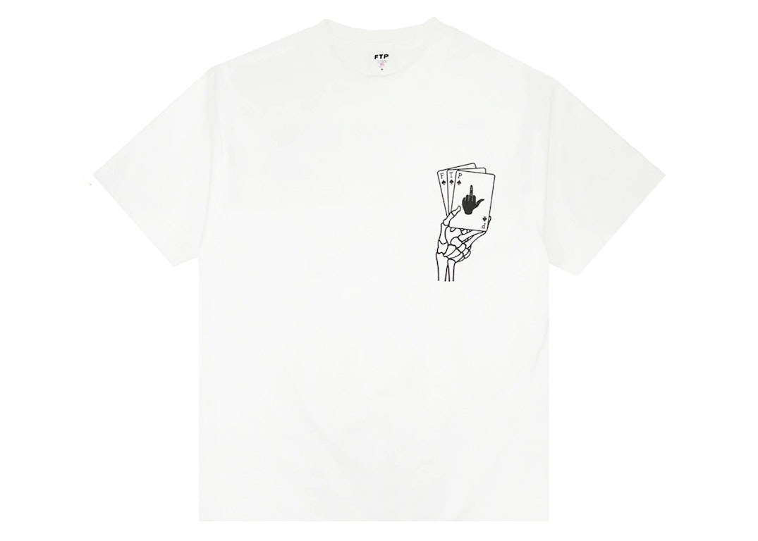 Pre-owned Ftp Poker Tee White
