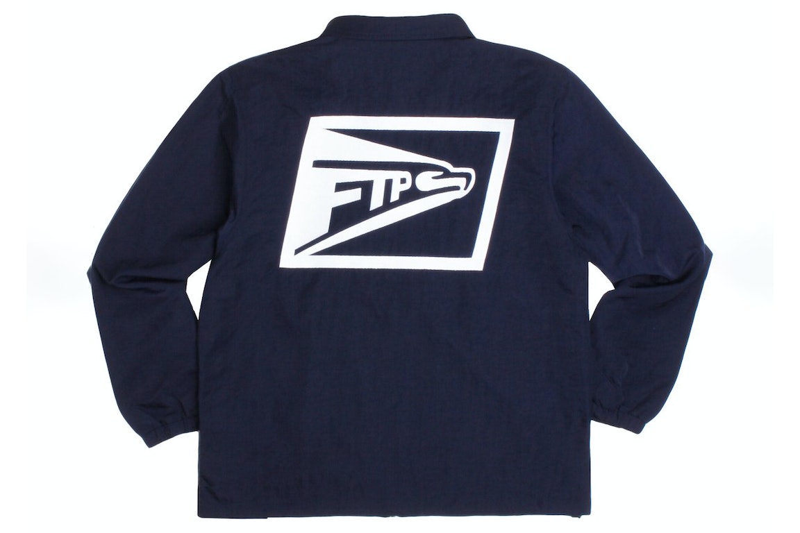 Pre-owned Ftp Postal Coach Jacket Navy