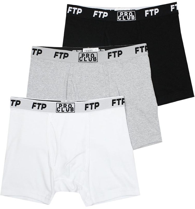 FTP Pro Club Boxer Briefs (3 Pack) multi Men's FW19 US