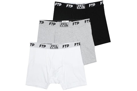 FTP Pro Club Boxer Briefs (3 Pack) multi Men's - FW19 - US FTP Pro Club Boxer Briefs (3 Pack) multi Men's - FW19 - US