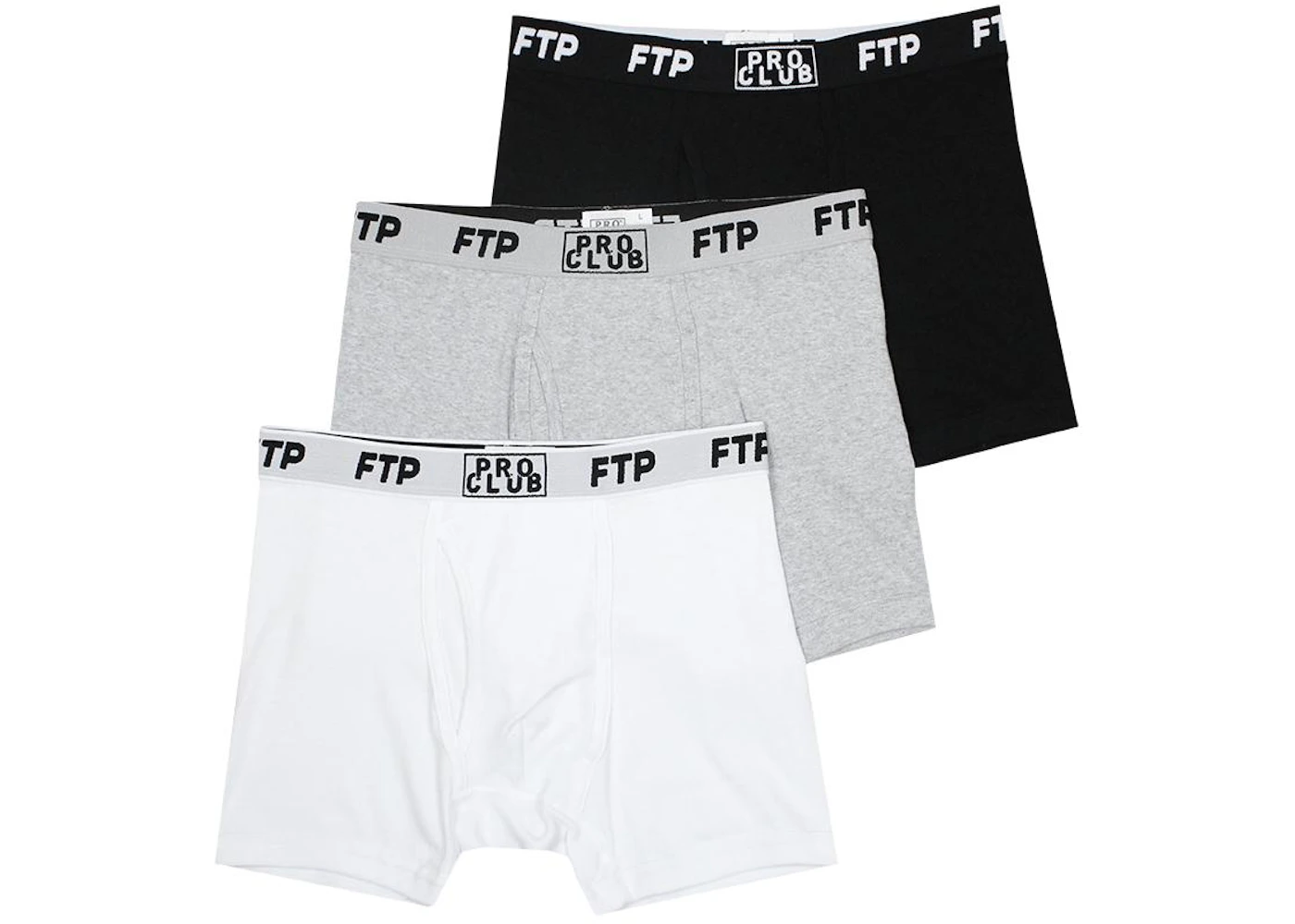 FTP Pro Club Boxer Briefs (3 Pack) multi - FW19 Men's - US