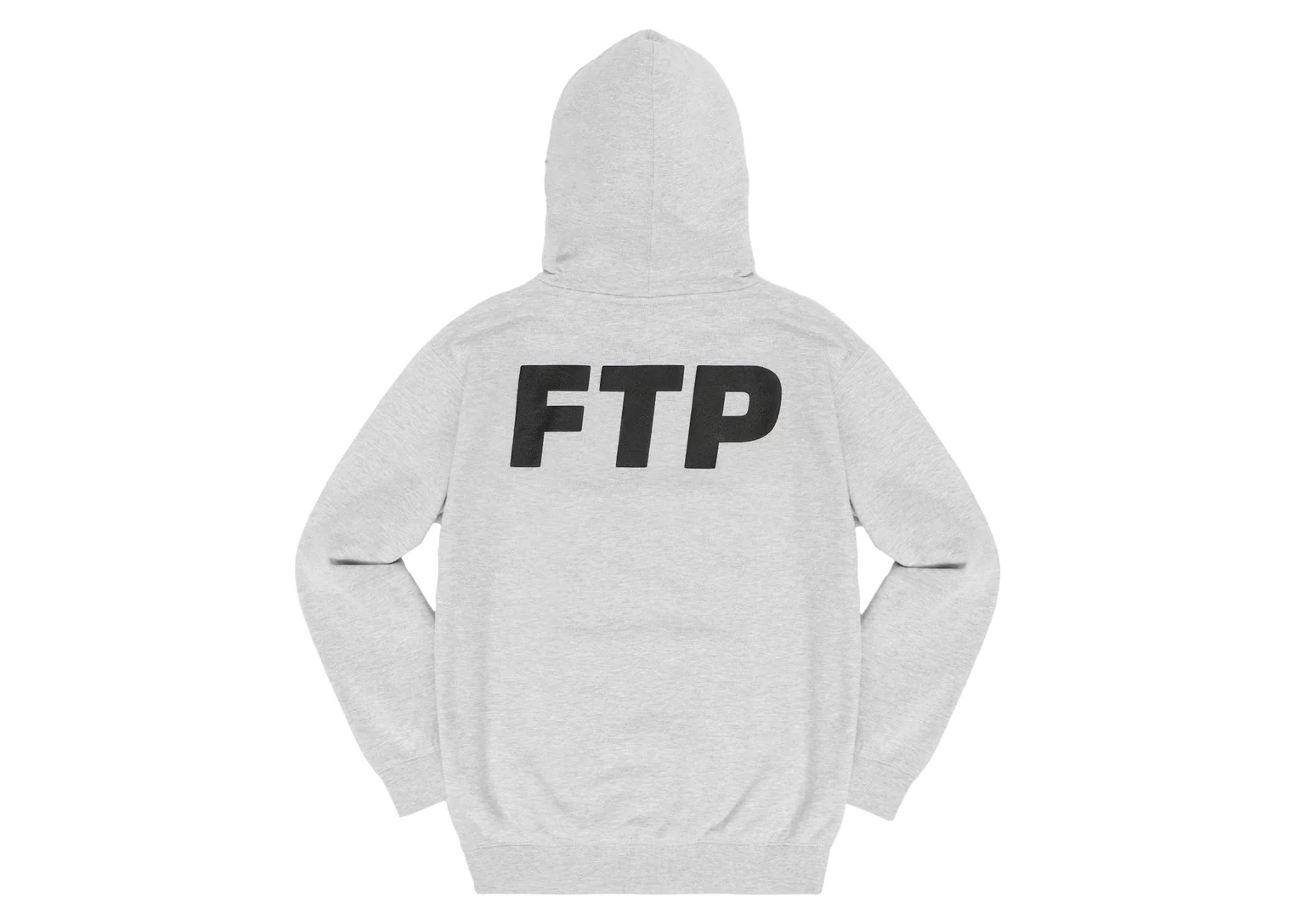 FTP Puff Print Logo Pullover Heather Grey Men's - FW23 - US