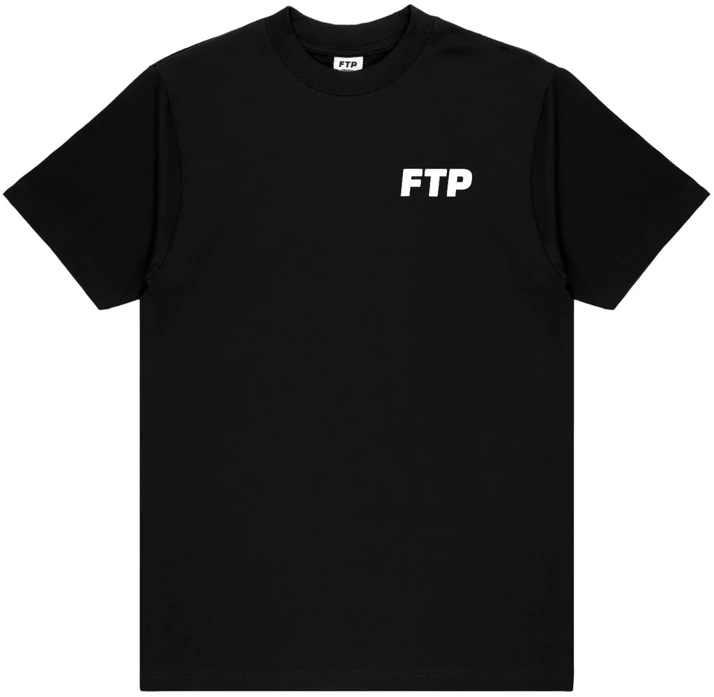 FTP Puff Print Logo Tee Black Men's - FW23 - US