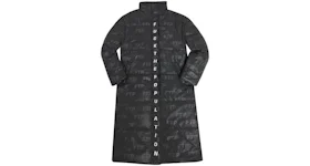 FTP Reflective Trench Coat Black