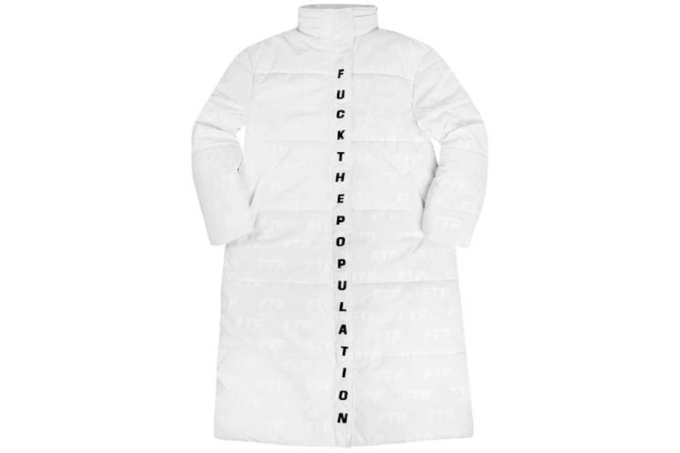FTP Reflective Trench Coat White