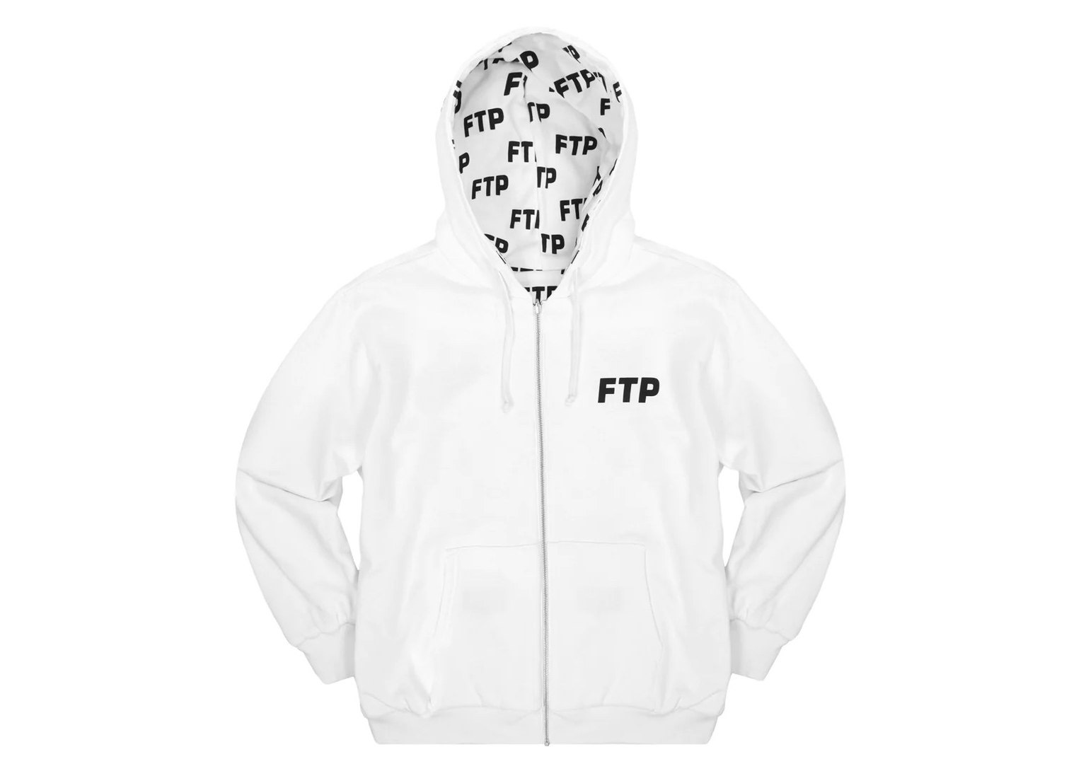 FTP Reversible Logo Hoodie White Men's - FW23 - US