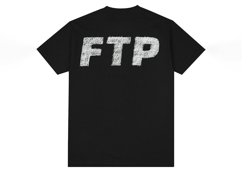 FTP Scribble Logo Tee Black Men's - FW21 - US