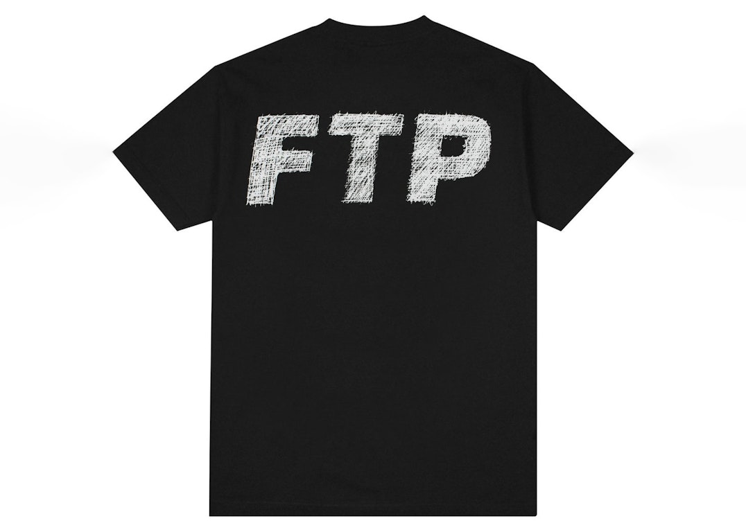 Pre-owned Ftp Scribble Logo Tee Black