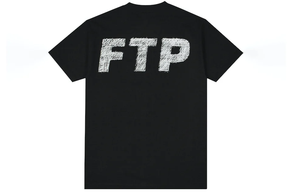 FTP Scribble Logo Tee Black