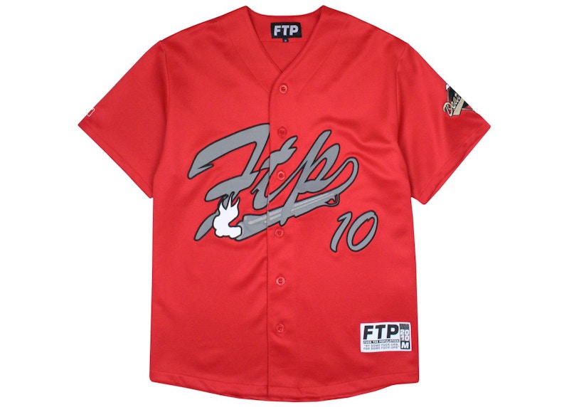 FTP Script Baseball Jersey Red Men's - SS21 - US