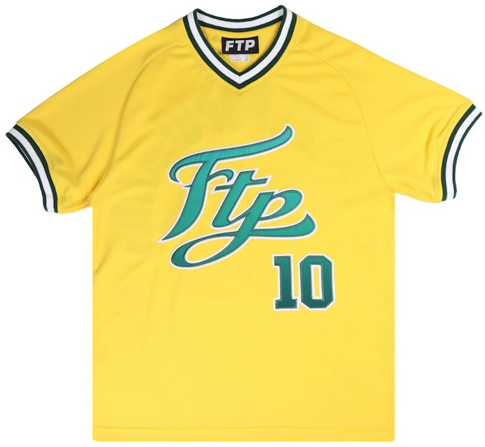 FTP Script Pullover Baseball Jersey Yellow