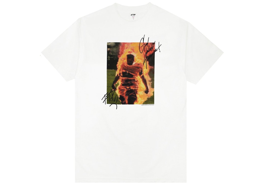 Pre-owned Ftp Self-immolation Tee White